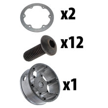 8 in. HD Pneumatic Wheel Hub Assembly 0.5 in. Hex Bore